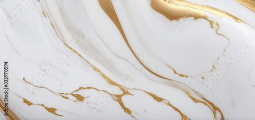 Luxurious white Carrara statuaries marble texture background. Calacatta glossy marble with golden streaks.  Luxury White Gold Marble texture background vector. Panoramic Marbling texture design.