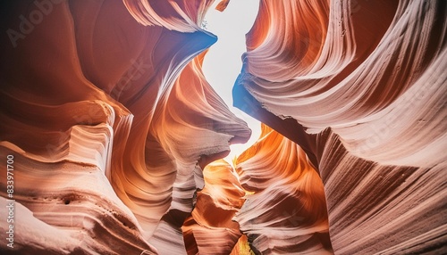 inside of lower antelope canyon page arizona usa photo