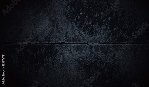 dark blue background texture with black vignette in old vintage grunge textured border design dark elegant teal color wall with light spotlight center	