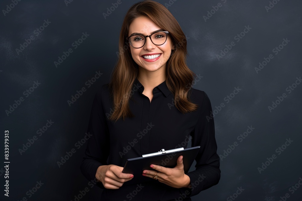 business woman with laptop, generative ai business woman with laptop, generative ai