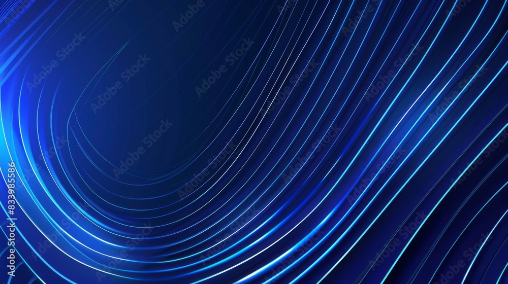 Abstract glowing circle lines on dark blue background. Geometric stripe line art design. Modern shiny blue lines. Futuristic technology concept. Suit for poster, cover, banner, brochure, website Abstract glowing circle lines on dark blue background. Geometric stripe line art design. Modern shiny blue lines. Futuristic technology concept. Suit for poster, cover, banner, brochure, website