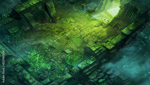  Crypt Battlemap DnD,RPG Map for Dungeons and Dragons,game background,horror adventure background,Ruins underground