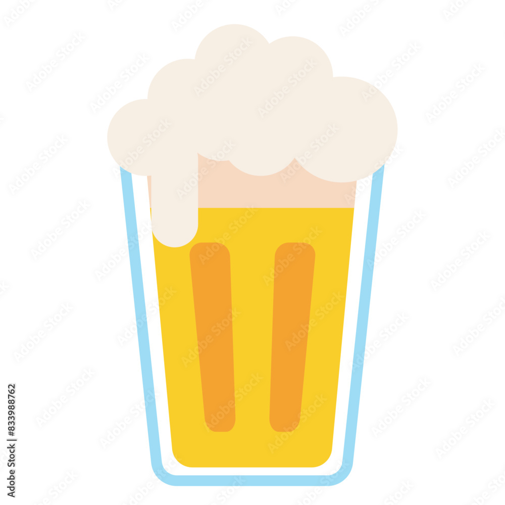 Beer glass icon Flat design Vector Beer glass icon Flat design Vector