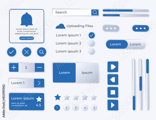UI Kit Element Vector Template Premium Collection