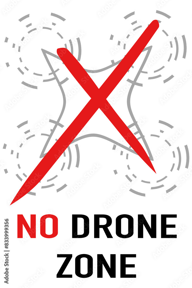 Illustration of NO DRONE ZONE sign Illustration of NO DRONE ZONE sign