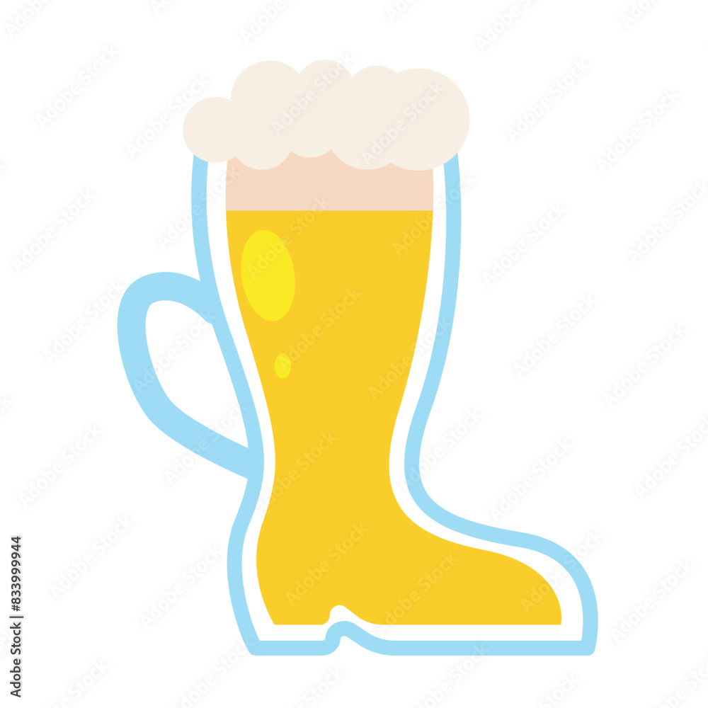 Beer glass icon Flat design Vector Beer glass icon Flat design Vector