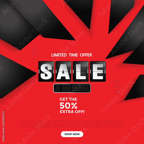 Big sale banner. Special offer price label design. Product discount festival tag design. Super Sale promotion banner template. Flat sale Vector