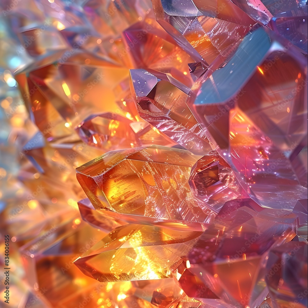 Captivating Crystalline Kaleidoscope A Vibrant Macro of Intricate Gemstone Reflections Captivating Crystalline Kaleidoscope A Vibrant Macro of Intricate Gemstone Reflections