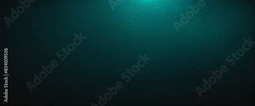 Dark and grainy abstract technology background with teal and green accents, perfect for a modern and minimalist website design © Martina