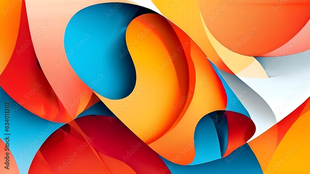 Orange, red, and blue abstract background Orange, red, and blue abstract background