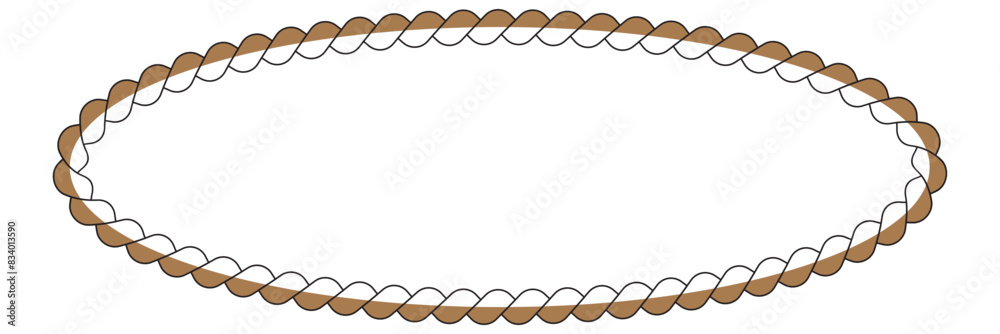 Sticker realistic nautical break rope icon design vector Sticker realistic nautical break rope icon design vector