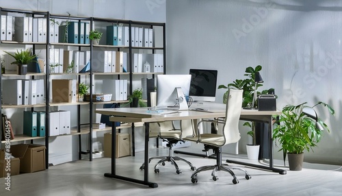 Contemporary office workspace. The room is designed © richard