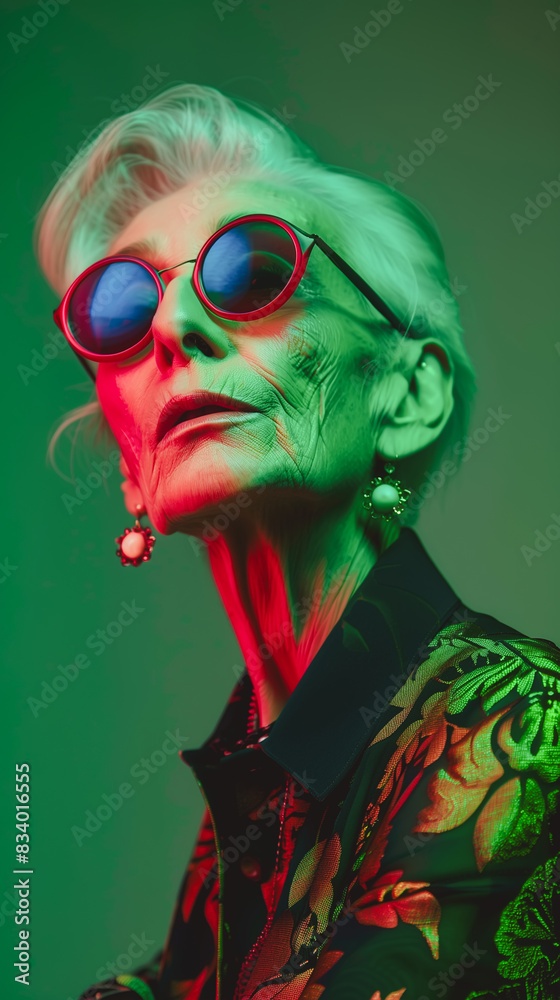 Fashion shoot of mature elegant lady looking away. Modern Aging. Fashion shoot of mature elegant lady looking away. Modern Aging.