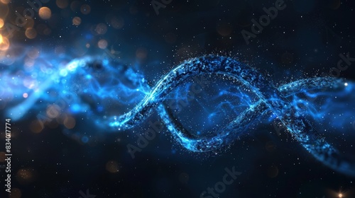 Abstract background with a glowing infinity loop.