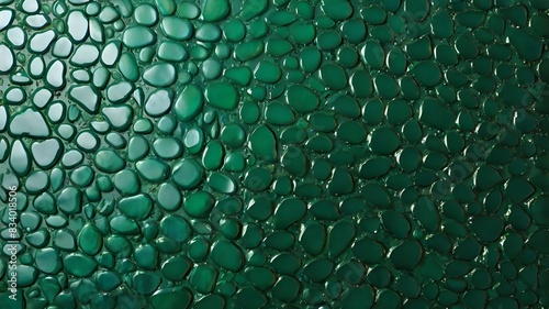 Close-Up of Green Pebble Textured Surface in Natural Daylight Generative AI