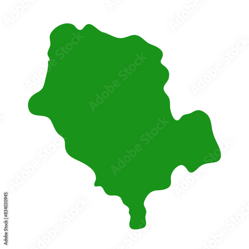 Cibitoke map in green color