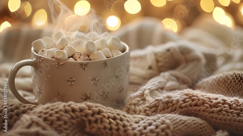 Wallpaper Mural Cozy Night In Capture a steaming mug of hot chocolate with marshmallow  Torontodigital.ca