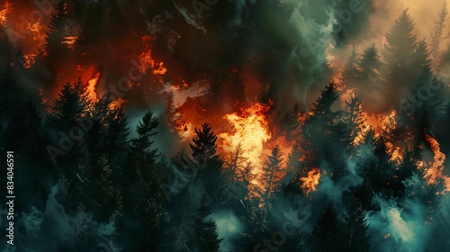 Raging Forest Fire