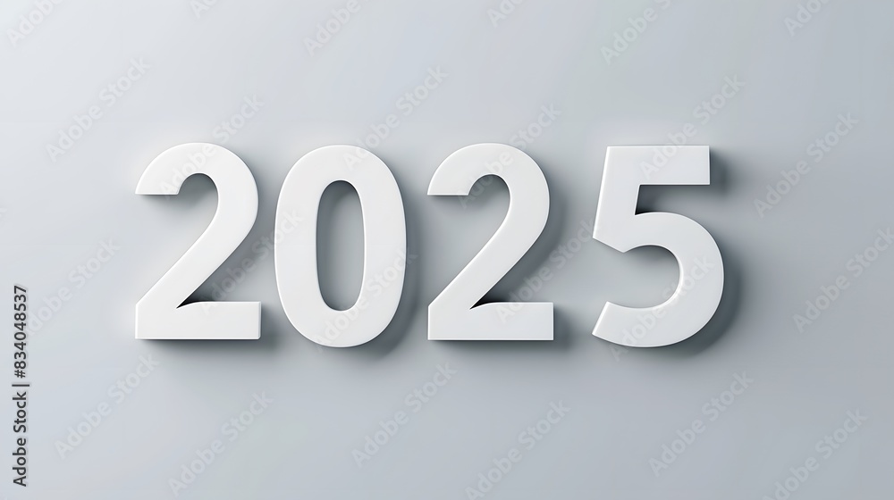 Marble style 2025 numerals with golden edges on a white background, combining elegance and durability. Marble style 2025 numerals with golden edges on a white background, combining elegance and durability.
