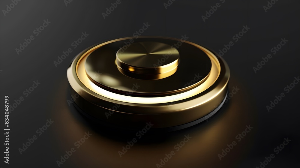 A Golden Buzzer styled button featuring a luxury design with golden glitter. A Golden Buzzer styled button featuring a luxury design with golden glitter.