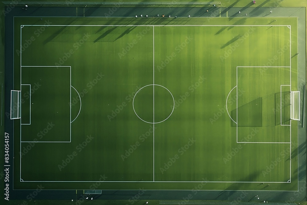 Obraz premium Football soccer field illustration