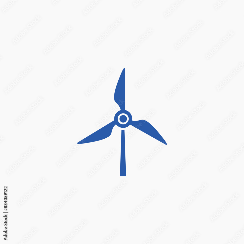 wind electric energy power icon