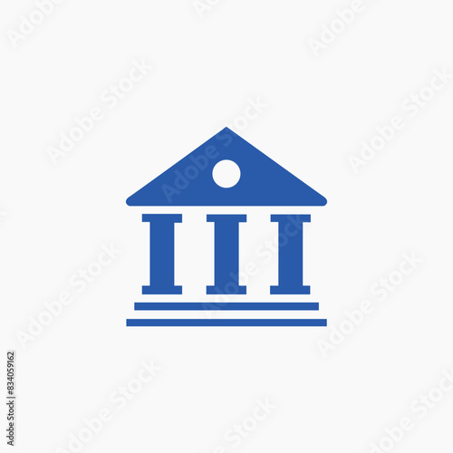 court bank governmental building icon