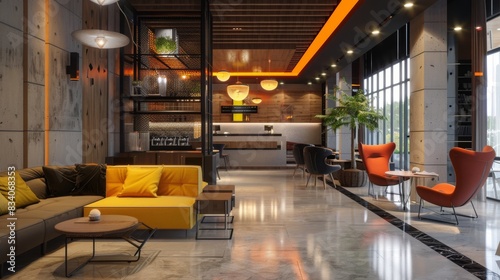 modern hotel interior --ar 16 9 Job ID  b4672efb-00c3-4586-aa9a-4bd7c78dc8e2