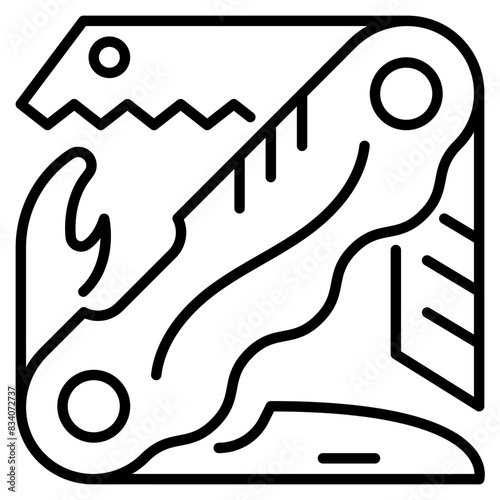 pocket knife icon illustration
