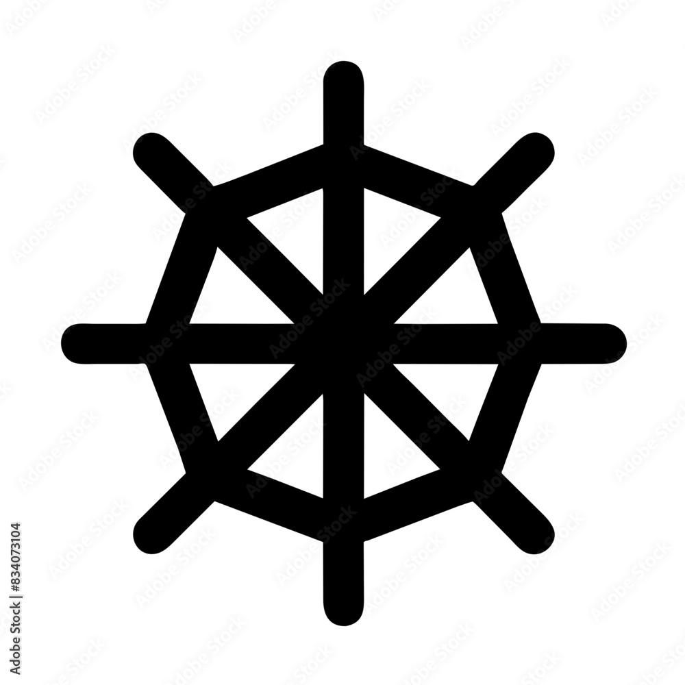 Minimalist spider web design vector illustration Minimalist spider web design vector illustration