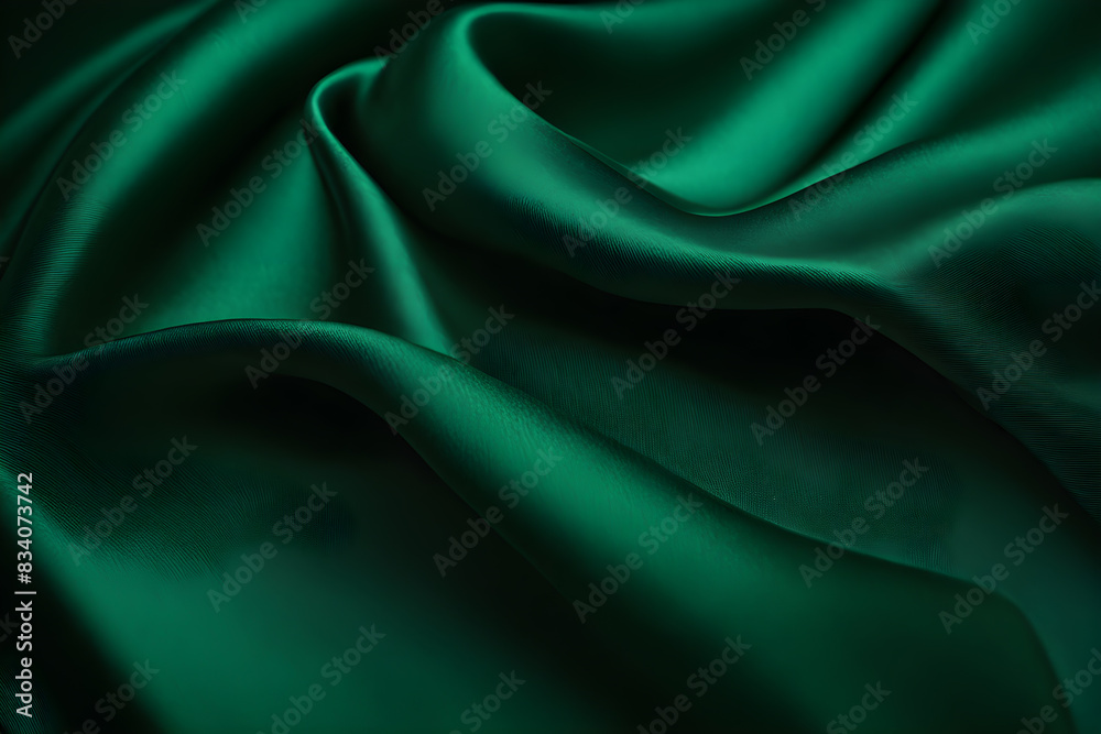 Obraz premium green texture fabric silk background