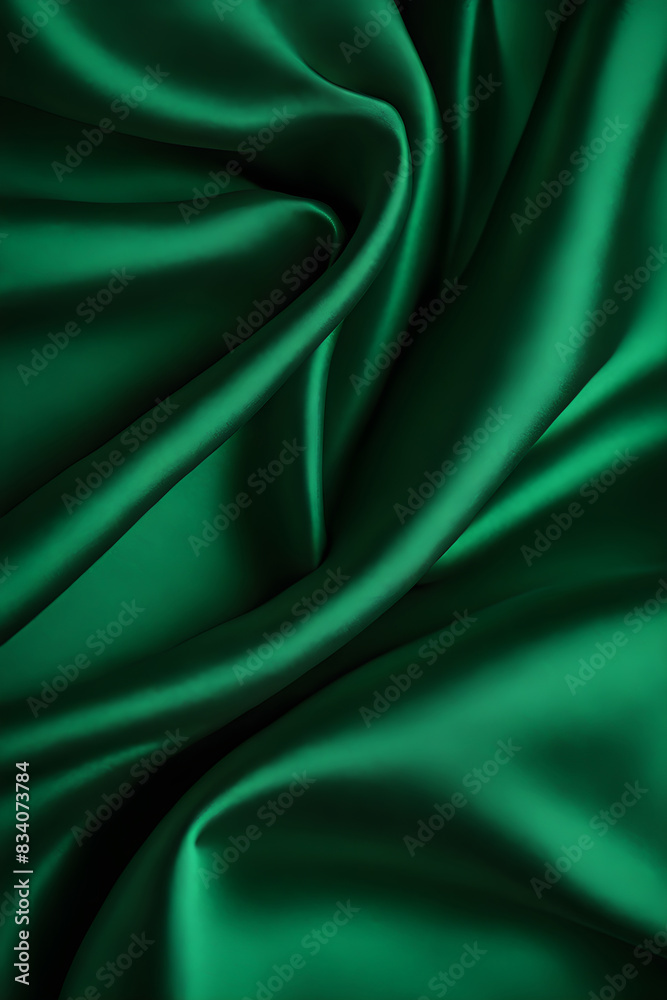 green texture fabric silk background