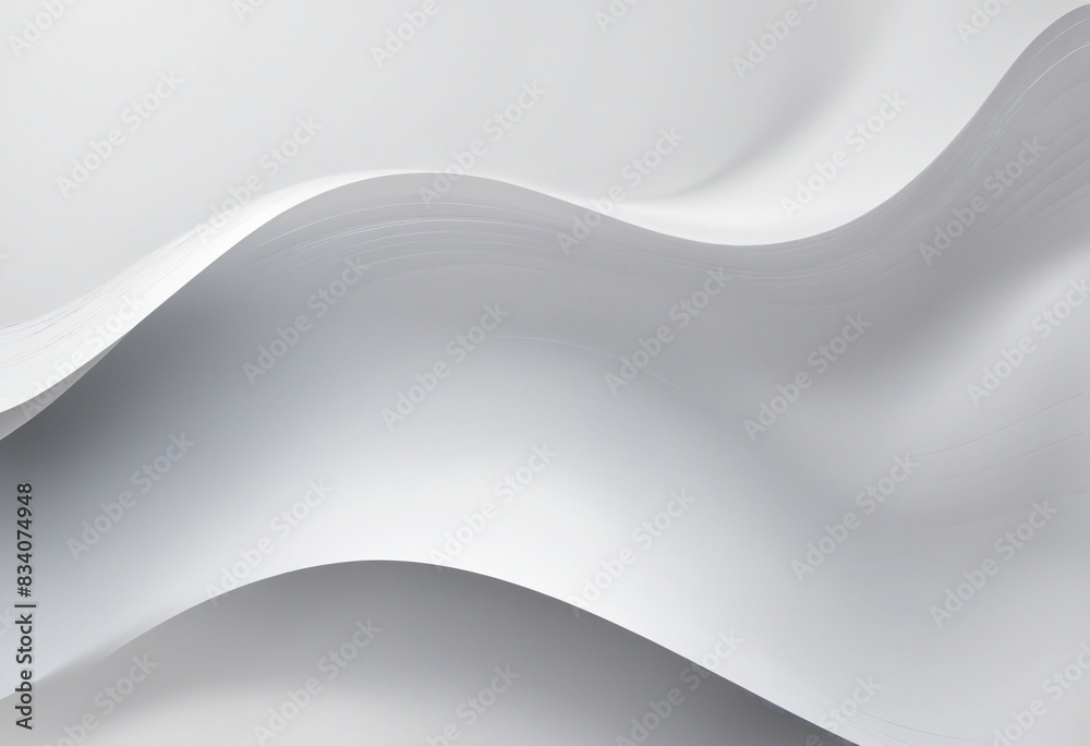 Creative abstract design with a futuristic white and grey gradient background and dynamic wavy elements Creative abstract design with a futuristic white and grey gradient background and dynamic wavy elements