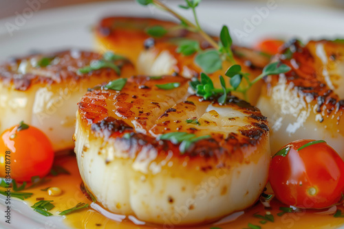 Seared Scallops With Jammy Cherry Tomatoes