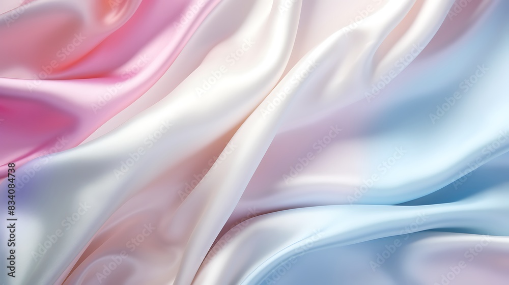Obraz premium pastel colorful white silk clothing texture