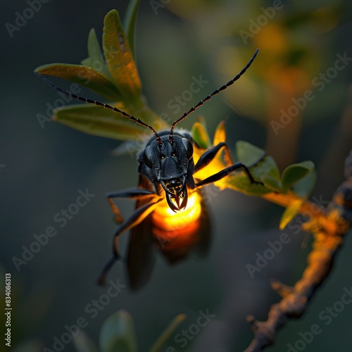 Firefly Glow A close-up of a firefly with its abdomen