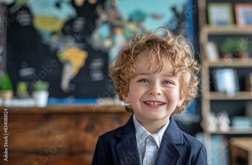 Young Boy in Suit and Tie