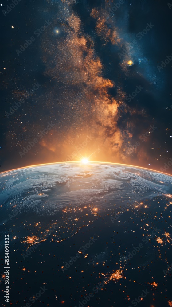Vibrant Cosmic Scene for Space Enthusiasts Generative AI Vibrant Cosmic Scene for Space Enthusiasts Generative AI