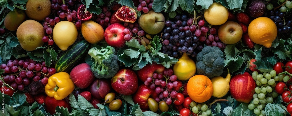 various fresh fruits filling the frame with rich colors and textures. various fresh fruits filling the frame with rich colors and textures.