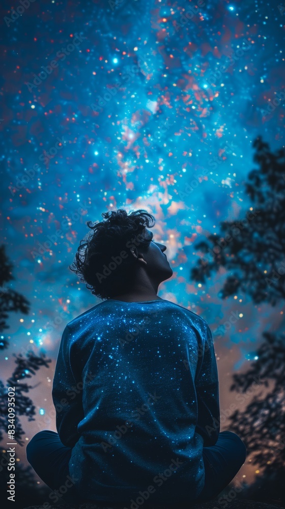 Cosmic Meditation Background for Wellness and Relaxation Generative AI Cosmic Meditation Background for Wellness and Relaxation Generative AI