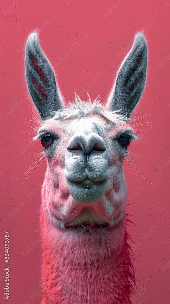 Obraz premium Llama Wallpaper for Home Decor Generative AI