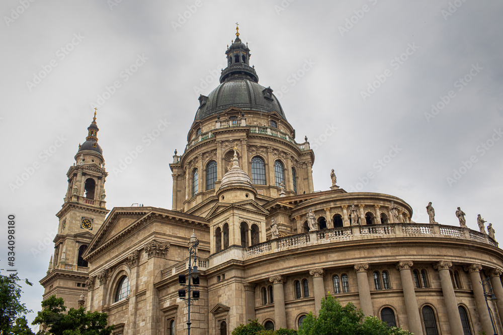 Szent Istvan Basilica in the city of Budapest.May 2024. Szent Istvan Basilica in the city of Budapest.May 2024.
