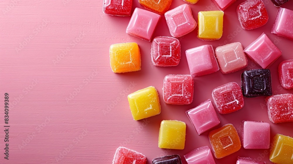 Assorted candies with copy space Assorted candies with copy space