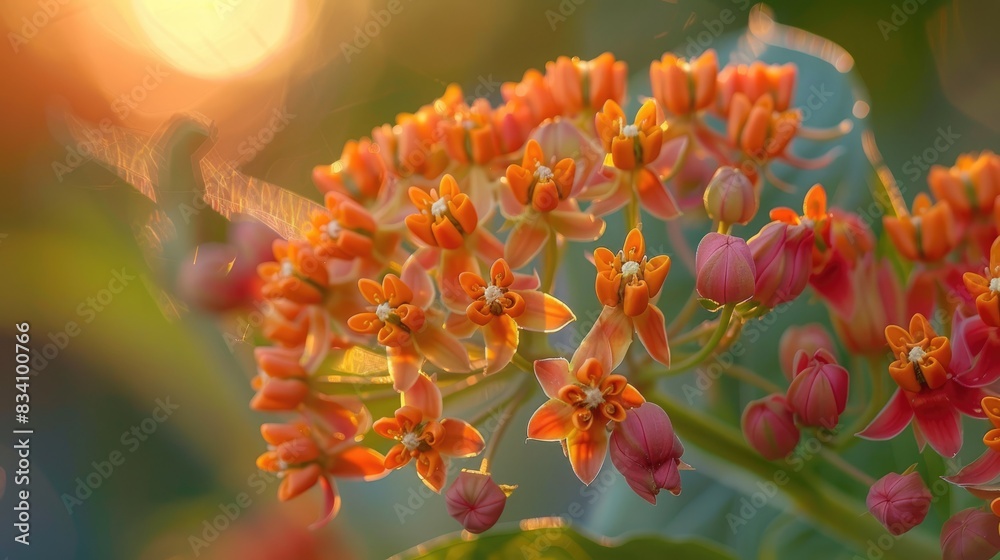 Chosen Emphasis on Milkweed Blossom Chosen Emphasis on Milkweed Blossom