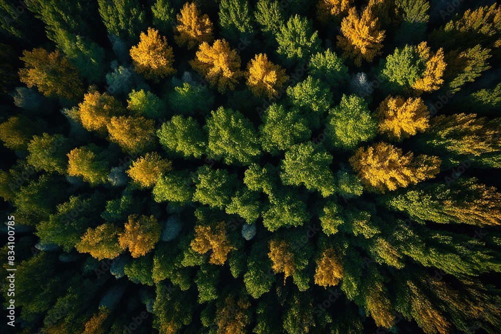 Naklejka premium green moss on the stone
