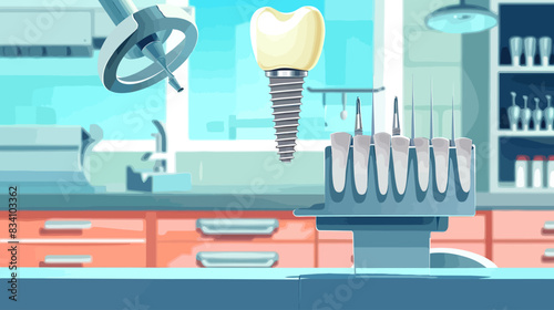 Advanced dental implantation technologies in a modern clinic	

