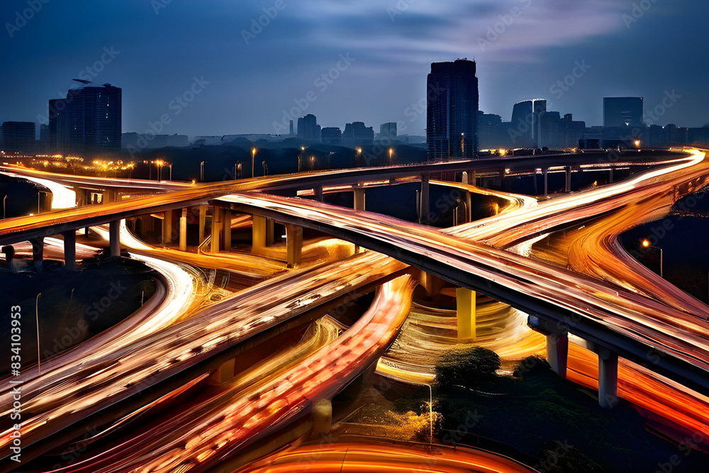 traffic on highway, Generative AI traffic on highway, Generative AI
