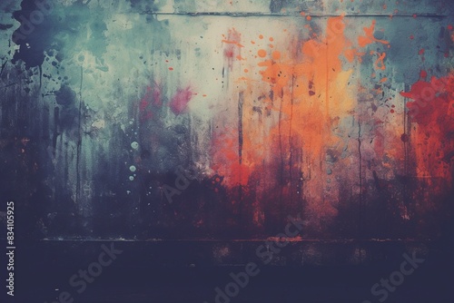 grunge wall background, generative ai