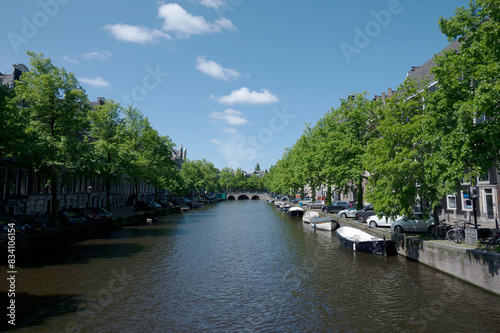 Amsterdam, capital of Netherlands, a city well known for its elaborate system of water canals © Alicina