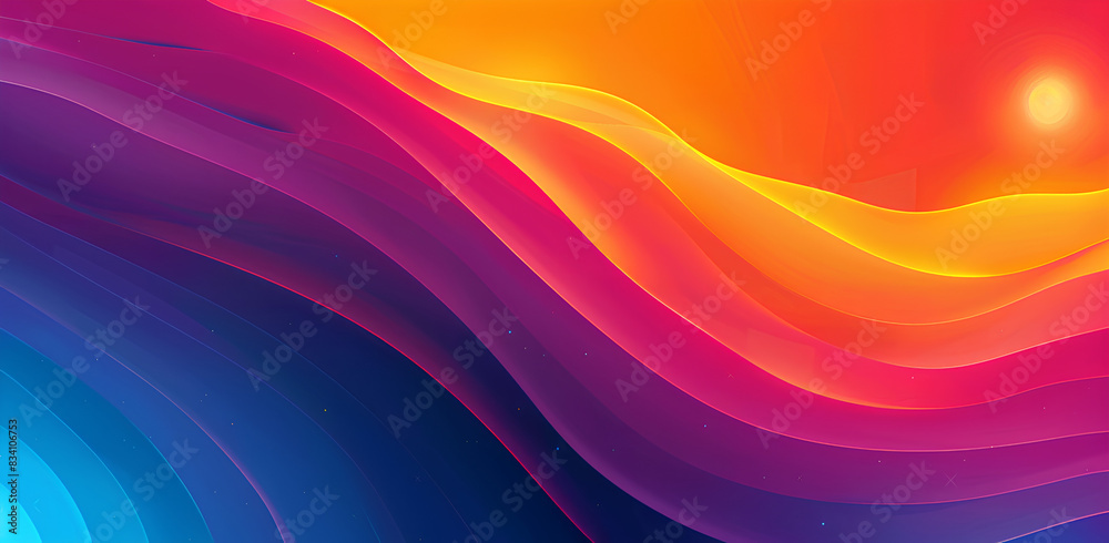 abstract colorful background with waves abstract colorful background with waves